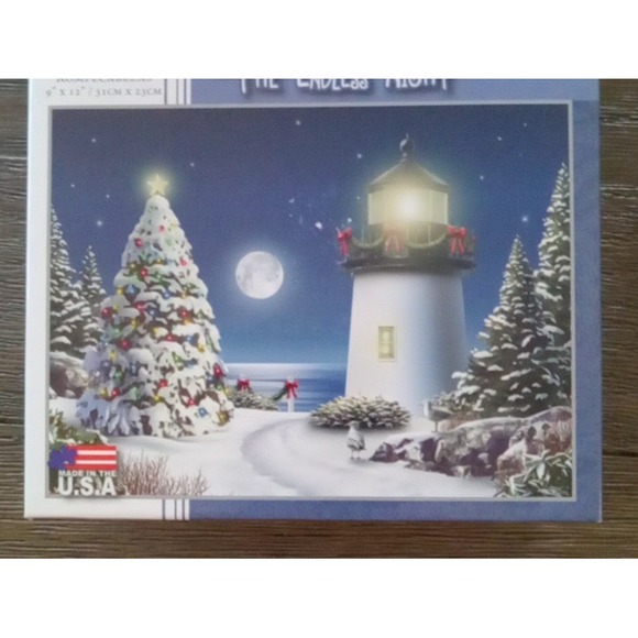 Alan Giana "The Endless Night" Papercity Puzzles 100 Piece 9" X 12" Holiday NEW - Picture 2 of 13